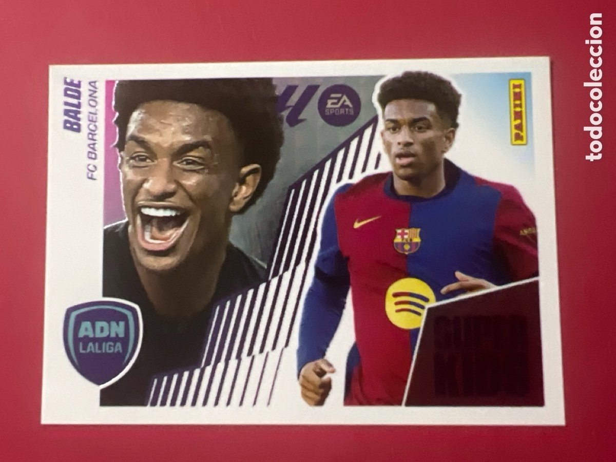Figurine di Calcio: A1013. CROMO PANINI LIGA ESTE 2025-26 (25 - 26) - SUPER KIDS N&ordm; 2 - BALDE - BARCELONA