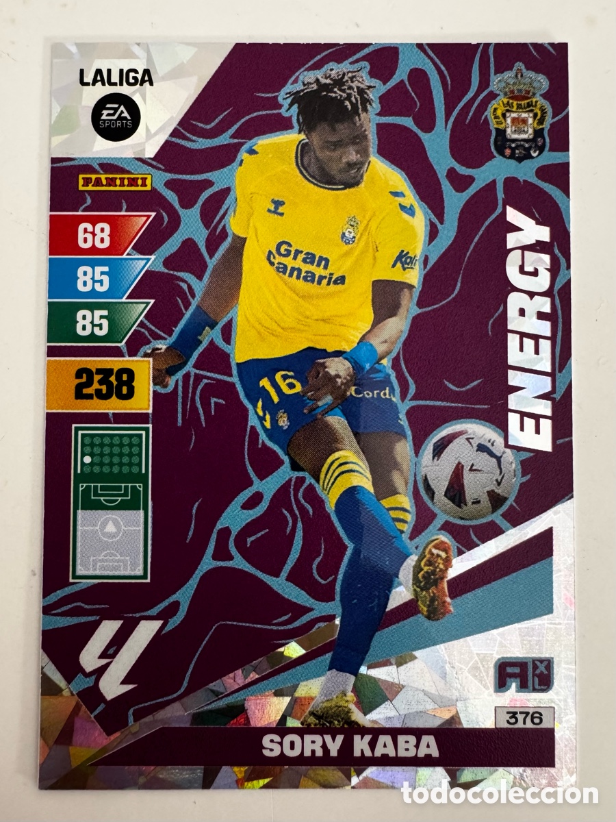 Cromos de Futebol: ADRENALYN XL 2023-2024 23-24 &ndash; ENERGY N&ordm; 376 SORY KABA LAS PALMAS