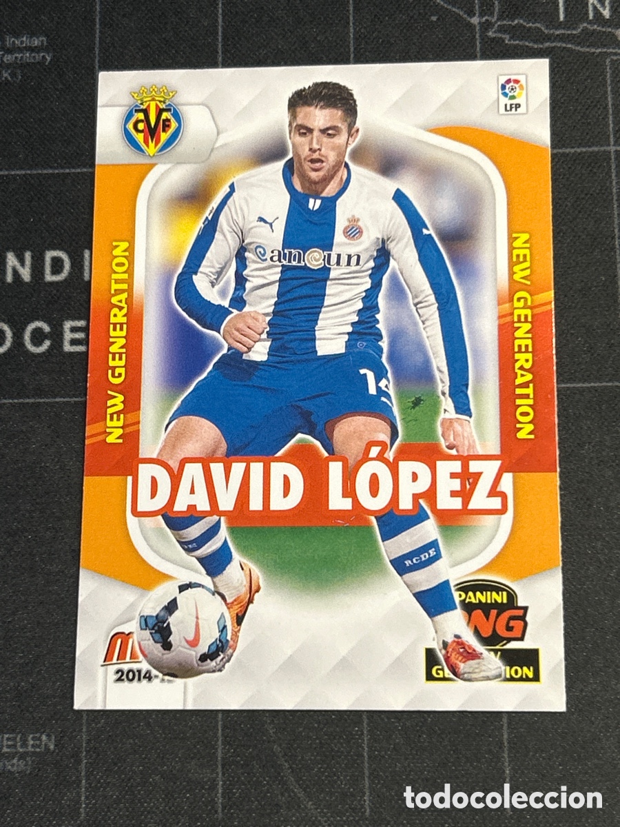 Cartes &agrave; collectionner de Football: 367 DAVID LOPEZ (ESPANYOL) NEW GENERATION PANINI MEGACRACKS 2014 2015 14 15 ERROR