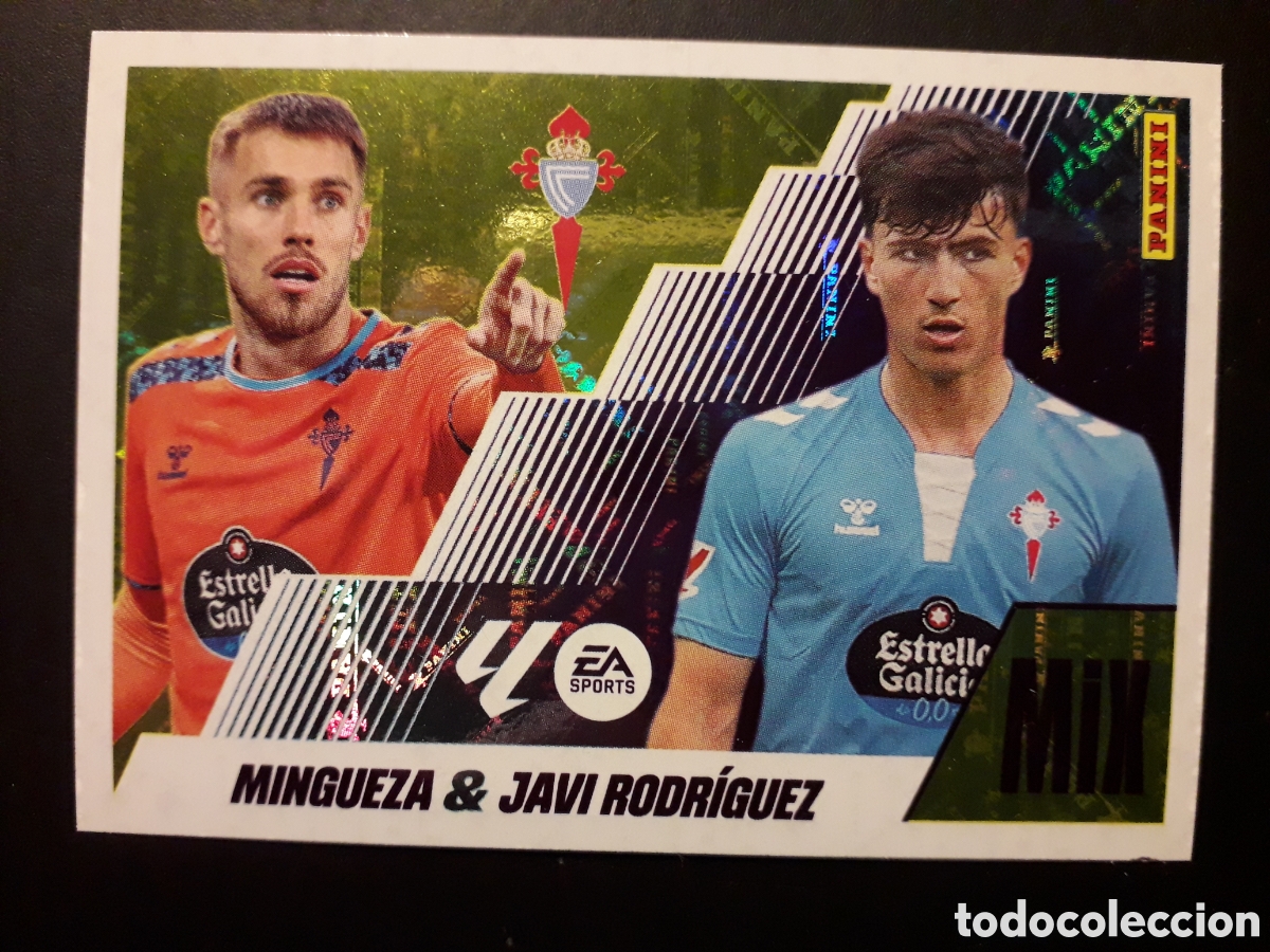 Cromos de F&uacute;tbol: MINGUEZA & JAVI RODR&Iacute;GUEZ CELTA DE VIGO N&deg; 18 MIX ED ESTE 2025 2026 25 26 SIN PEGAR PEDIDO M&Iacute;NIMO 3&euro;
