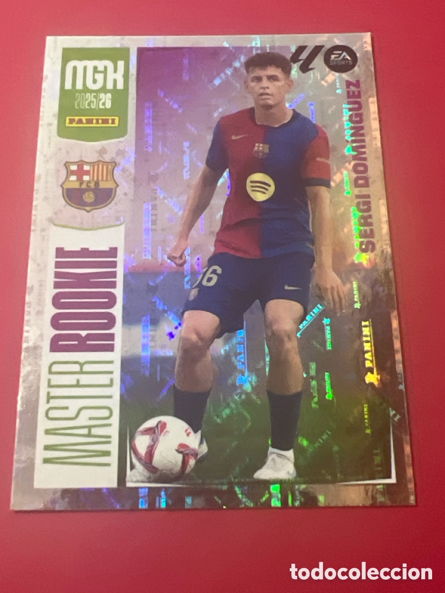 Football Stickers: C8008. CARD 421 SERGI DOMINGUEZ (MASTER ROOKIE) FC BARCELONA LIGA 25-26 2025 2026 MEGACRACKS MGK