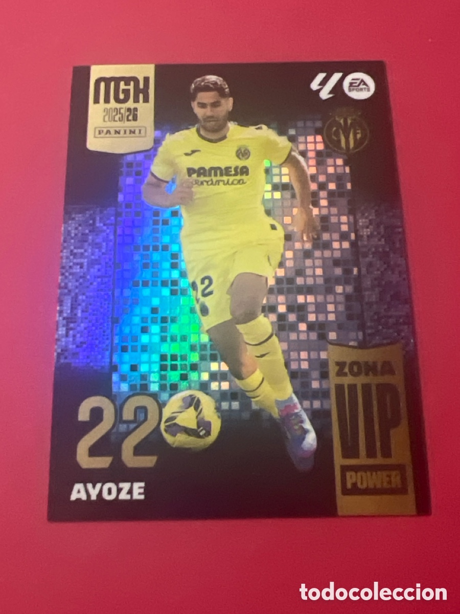 Football Stickers: C7972. MEGACRACKS MGK 2025 2026 25 26 PANINI N&ordm; P 388 AYOZE VILLARREAL ZONA VIP POWER