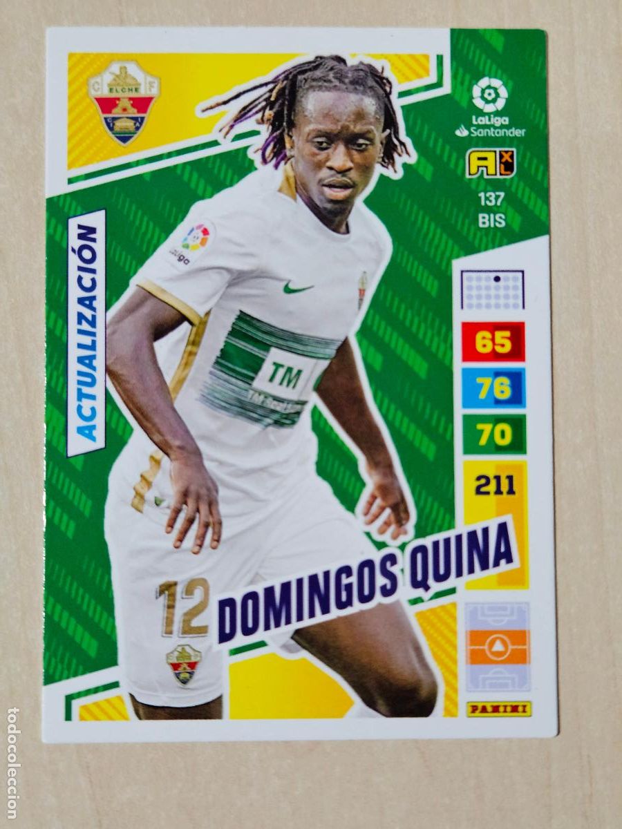 Cromos de F&uacute;tbol: FICHA N&ordm; 137 BIS - DOMINGOS QUINA - ADRENALYN 22 23 - PANINI 2022 - 23 - CROMO - ACTUALIZACION