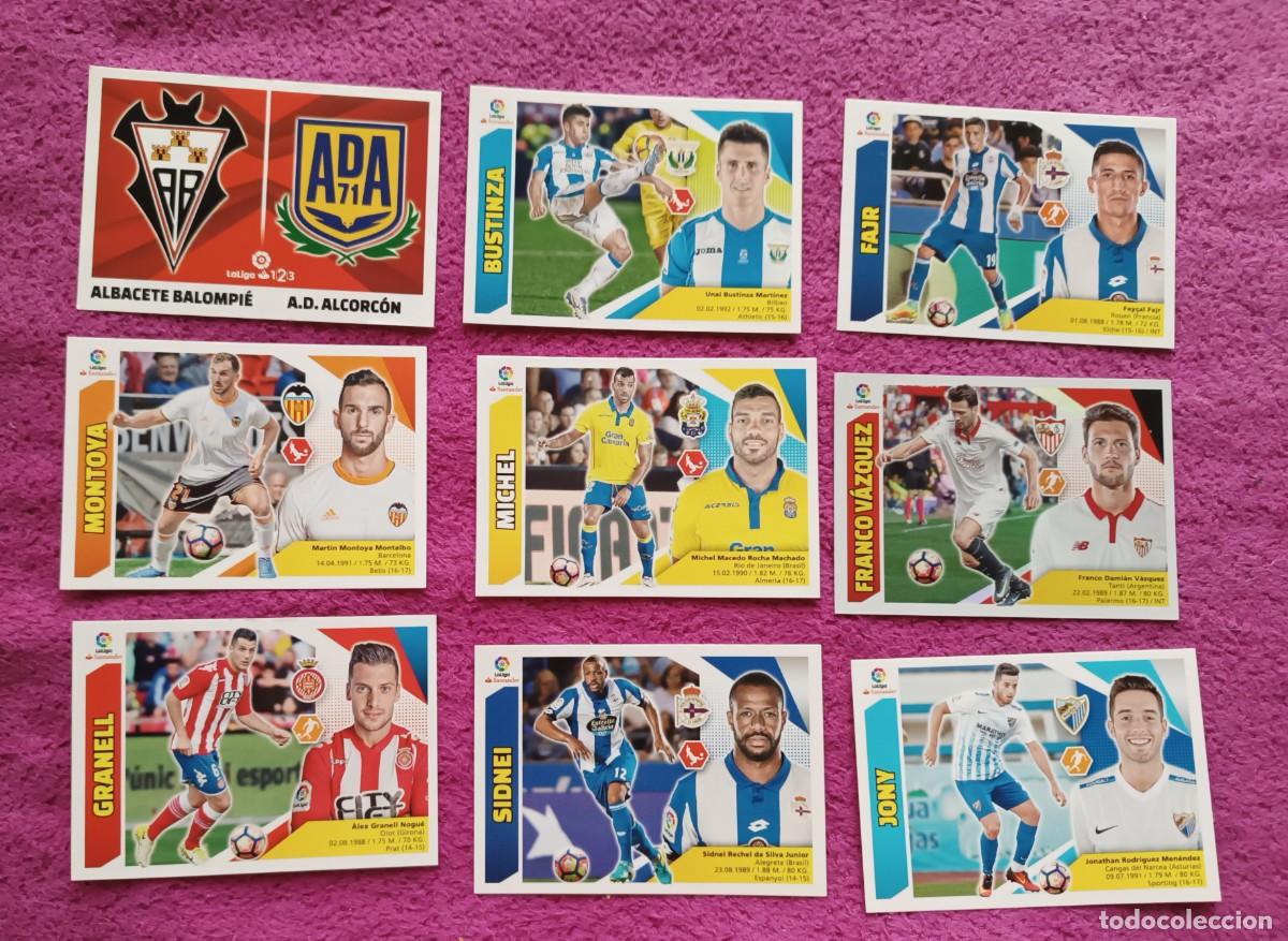 Cromos de F&uacute;tbol: 9 cromos Liga Santander 2017-18 Panini