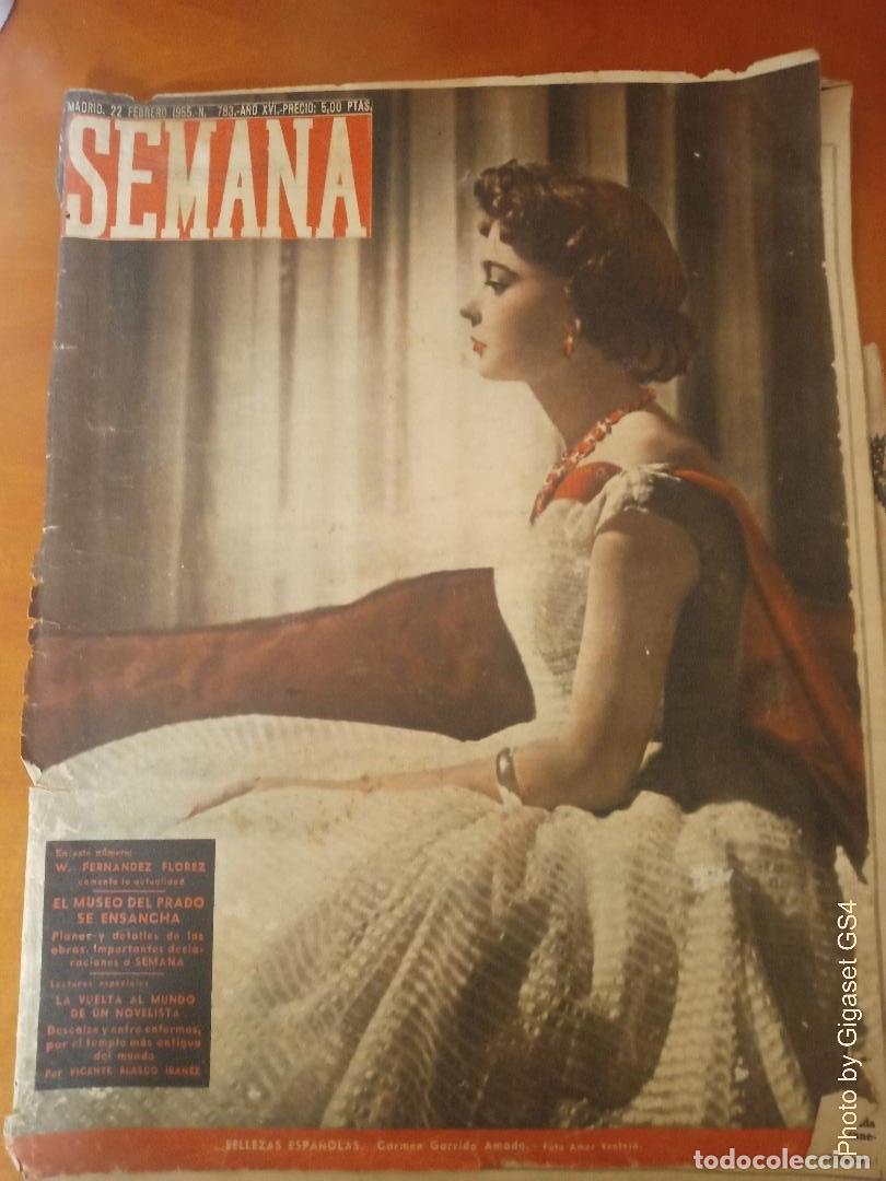 Cromos de f&uacute;tbol: Revista SEMANA. 22/02/1955.