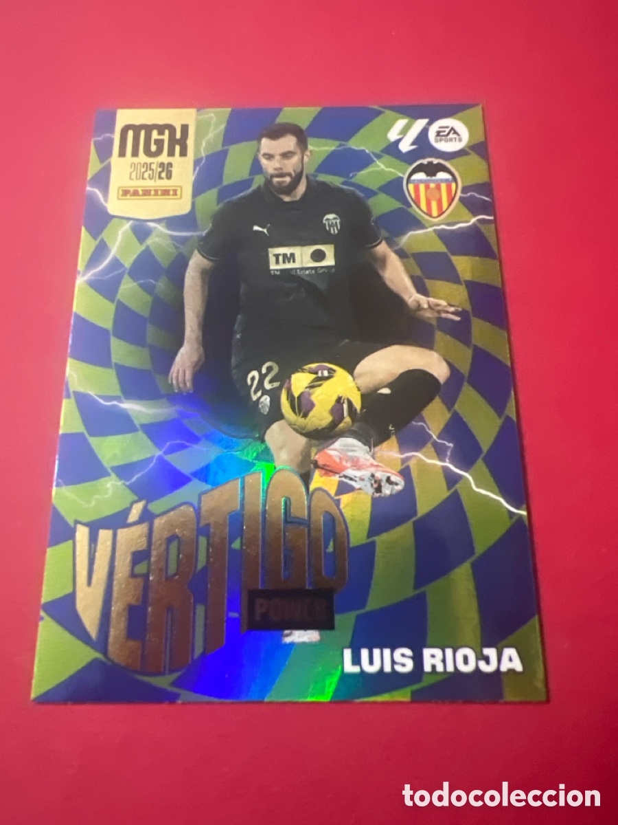 Fu&szlig;ball-Sticker: A946. CARD P 385 LUIS RIOJA (VERTIGO POWER) VALENCIA CF LIGA 25-26 2025 2026 MEGACRACKS MGK