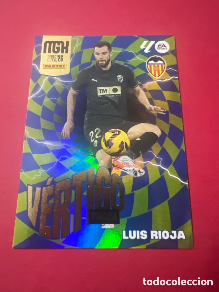 Figurine di Calcio: A947. CARD P 385 LUIS RIOJA (VERTIGO POWER) VALENCIA CF LIGA 25-26 2025 2026 MEGACRACKS MGK