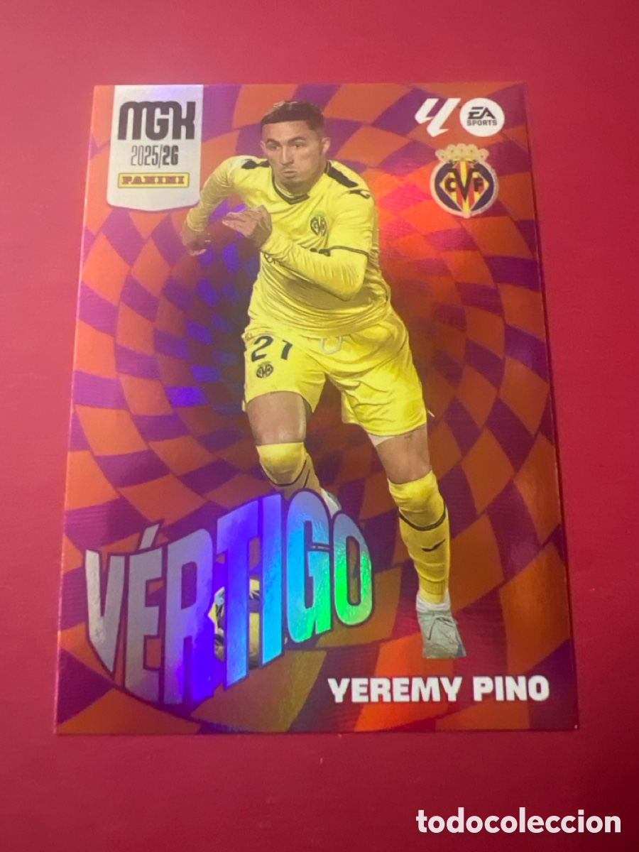 Fu&szlig;ball-Sticker: A936. 387 YEREMY PINO VILLARREAL CF VERTIGO FICHAS ALBUM MEGACRACKS 2025 2026 MGK 25 26
