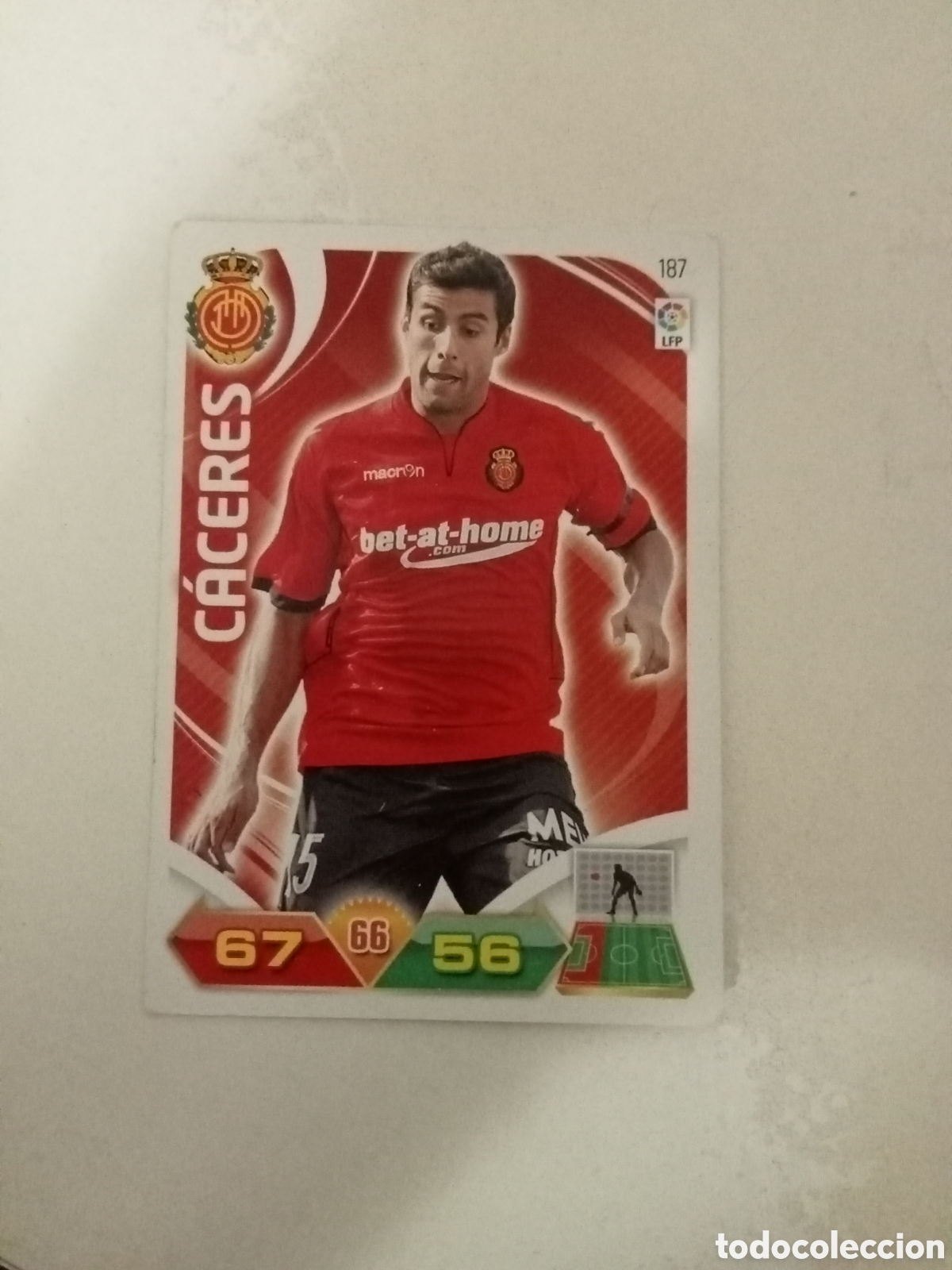 Cromos de Futebol: Carta RCD MALLORCA Adrenalyn 2011-12 N&ordm;187 C&aacute;ceres