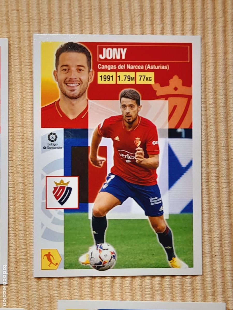 Cromos de F&uacute;tbol: CROMO 34 JONY (ULTIMOS FICHAJES) C. AT. OSASUNA LIGA 20-21 2020 2021 ALBUM ESTE