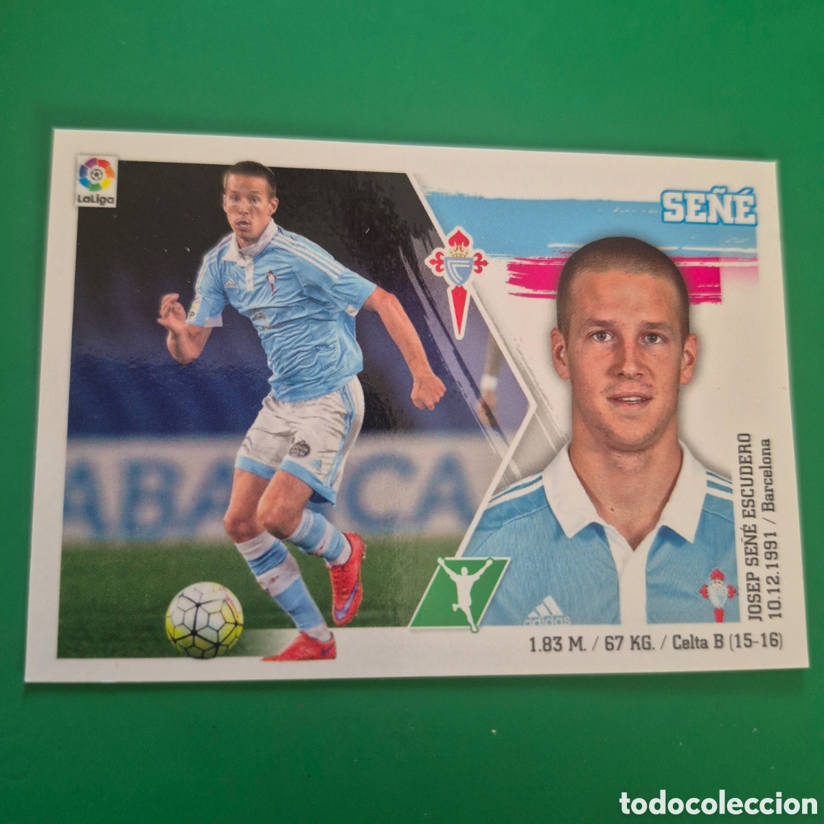 Cromos de f&uacute;tbol: CROMO LIGA 2015 2016 15 16 COLECCIONES ESTE PANINI N&ordm;22 SE&Ntilde;E-CELTA NUNCA PEGADO