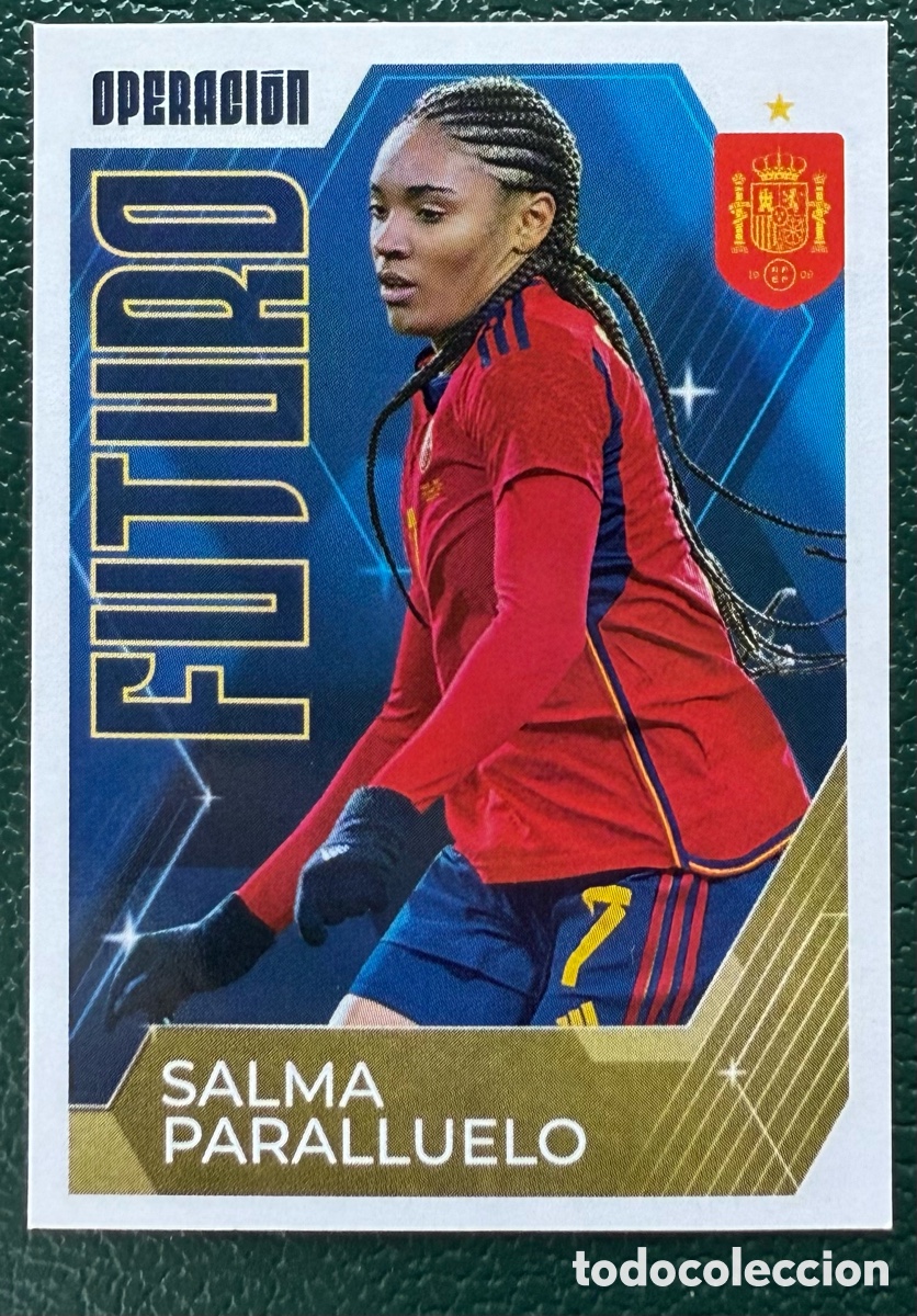 Fu&szlig;ball-Sticker: 71 SALMA PARALLUELO COLECCI&Oacute;N OFICIAL DE LA SELECCI&Oacute;N ESPA&Ntilde;OLA 2024 CARREFOUR PANINI VAMOS SELECCI&Oacute;N