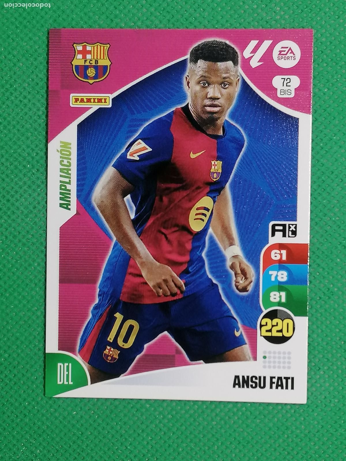 Cartes &agrave; collectionner de Football: 72 BIS 72BIS ANSU FATI BARCELONA AMPLIACION ⚽ PANINI LIGA ADRENALYN XL 2024 2025 24 25 ⚽