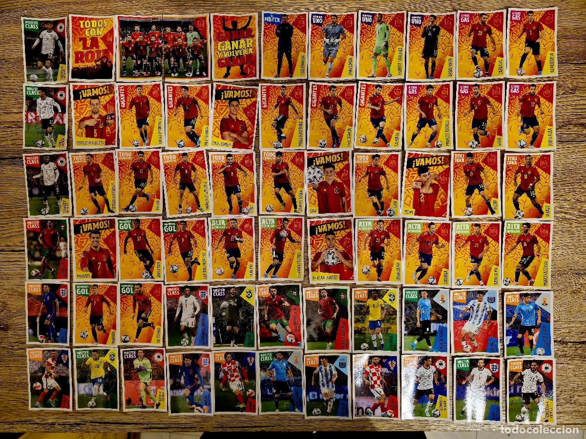 Cromos de f&uacute;tbol: Lote &iacute;dolos de la roja - Foto 1