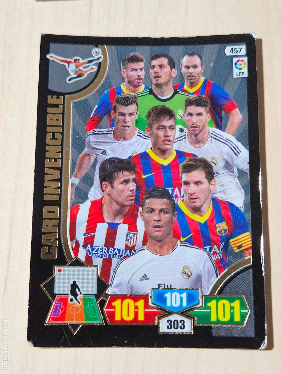 Cromos de F&uacute;tbol: FICHA N&ordm; 457 CARD INVENCIBLE - ADRENALYN 13 14 - PANINI 2013 -14 - CROMO