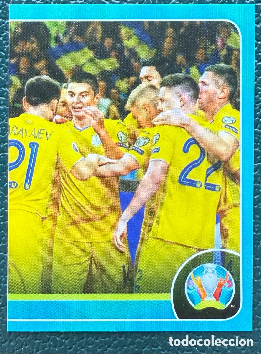 Fu&szlig;ball-Sticker: UKR 5 EQUIPO UCRANIA CROMO ALBUM UEFA EURO 2020 PREVIEW EUROCOPA PANINI