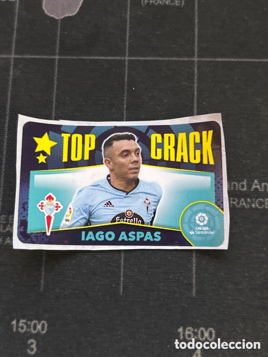 Cromos de F&uacute;tbol: IAGO ASPAS (CELTA VIGO) TOP CRACK PANINI CROMO CHICLE LIGA 2020 2021 20 21 SIN PEGAR