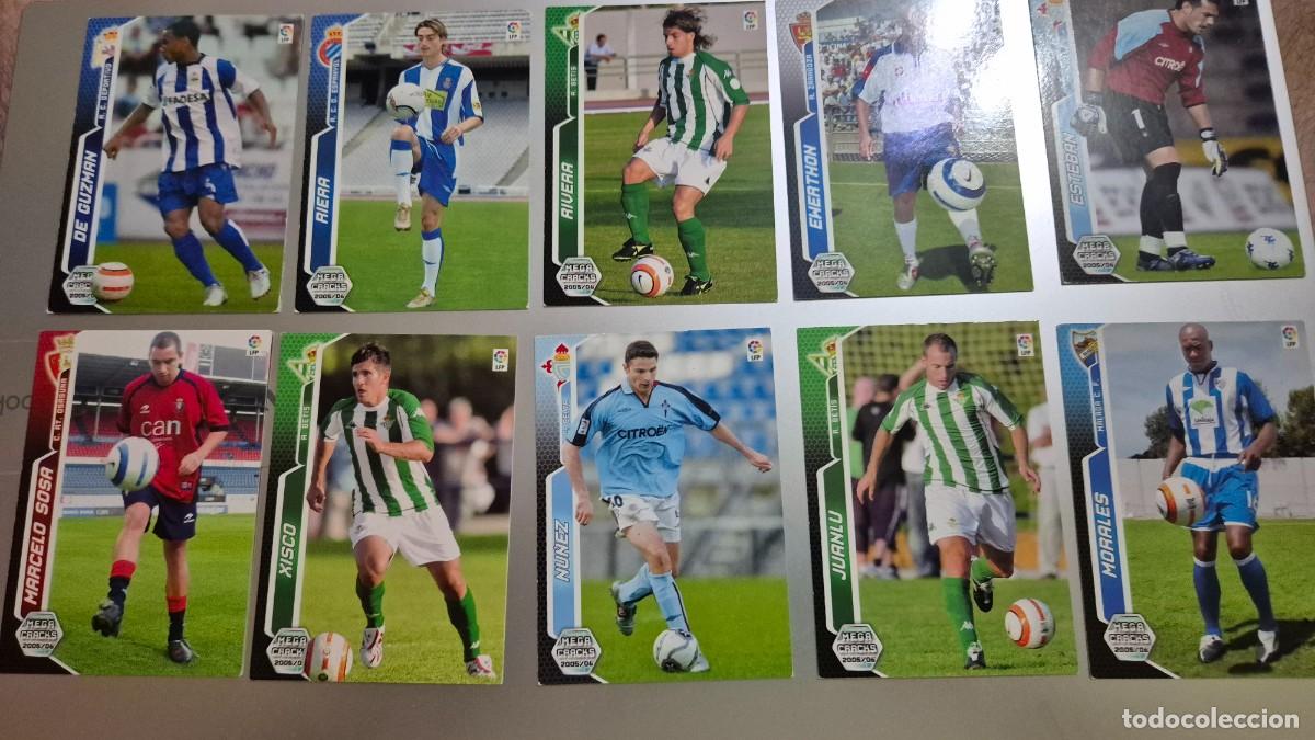Cromos de f&uacute;tbol: LOTE MEGACRACKS 2005 2006 FORMADO POR 21 NUEVO FICHAJES, REGALO 6 CARDS ESTROPEADAS