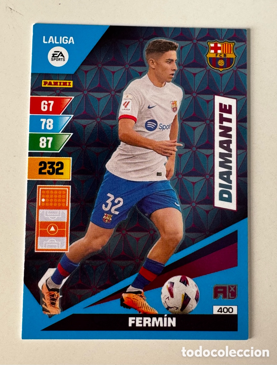 Cartes &agrave; collectionner de Football: ADRENALYN XL 2023-2024 23-24 &ndash; DIAMANTE N&ordm; 400 FERM&Iacute;N BARCELONA