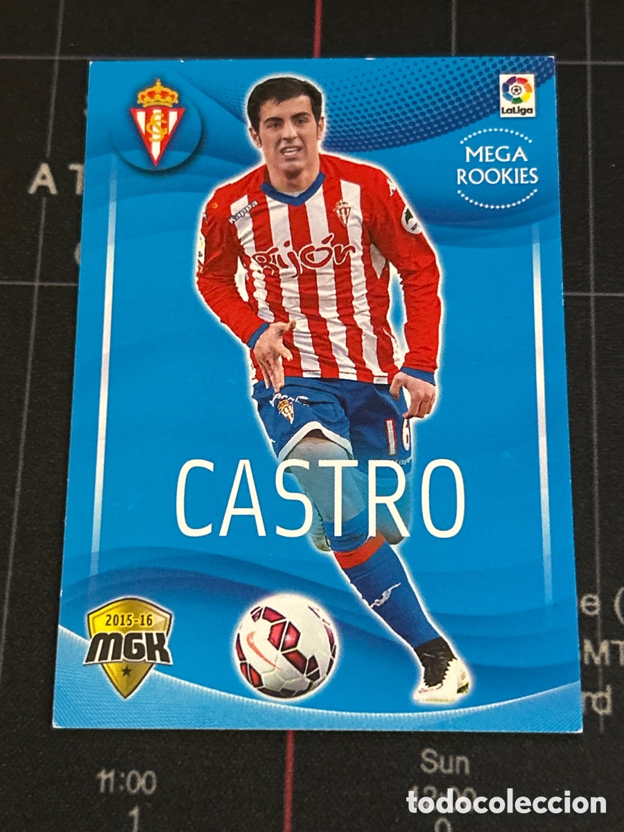 Cromos de Futebol: 486 CASTRO (SPORTING GIJON) MEGA ROOKIES PANINI MEGACRACKS 2015 2016 15 16