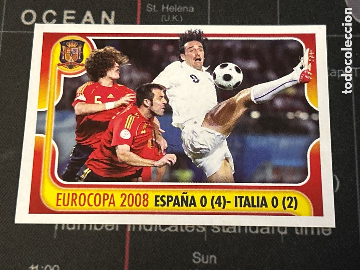 Cromos de Futebol: 159 EUROCOPA 2008 ESPA&Ntilde;A 0(4) - ITALIA 0(2) PANINI A POR ELLOS SELECCION ESPA&Ntilde;OLA 2009 09 SIN PEGAR