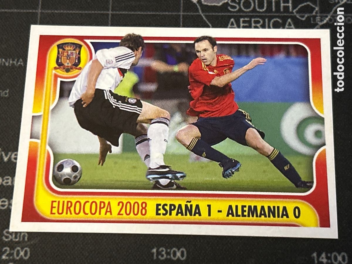 Cromos de Futebol: 166 EUROCOPA 2008 ESPA&Ntilde;A 1 - ALEMANIA 0 PANINI A POR ELLOS SELECCION ESPA&Ntilde;OLA 2009 09 SIN PEGAR