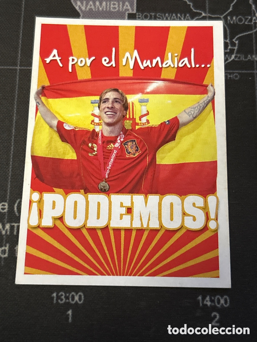 Cromos de Futebol: 210 A POR EL MUNDIAL PODEMOS (ESPA&Ntilde;A) PANINI A POR ELLOS SELECCION ESPA&Ntilde;OLA 2009 09 SIN PEGAR