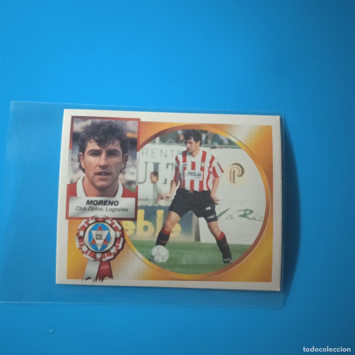 Cromos de f&uacute;tbol: EDICIONES ESTE 1994 1995 94 95 LOGRO&Ntilde;ES MORENO (BAJA) - Foto 1