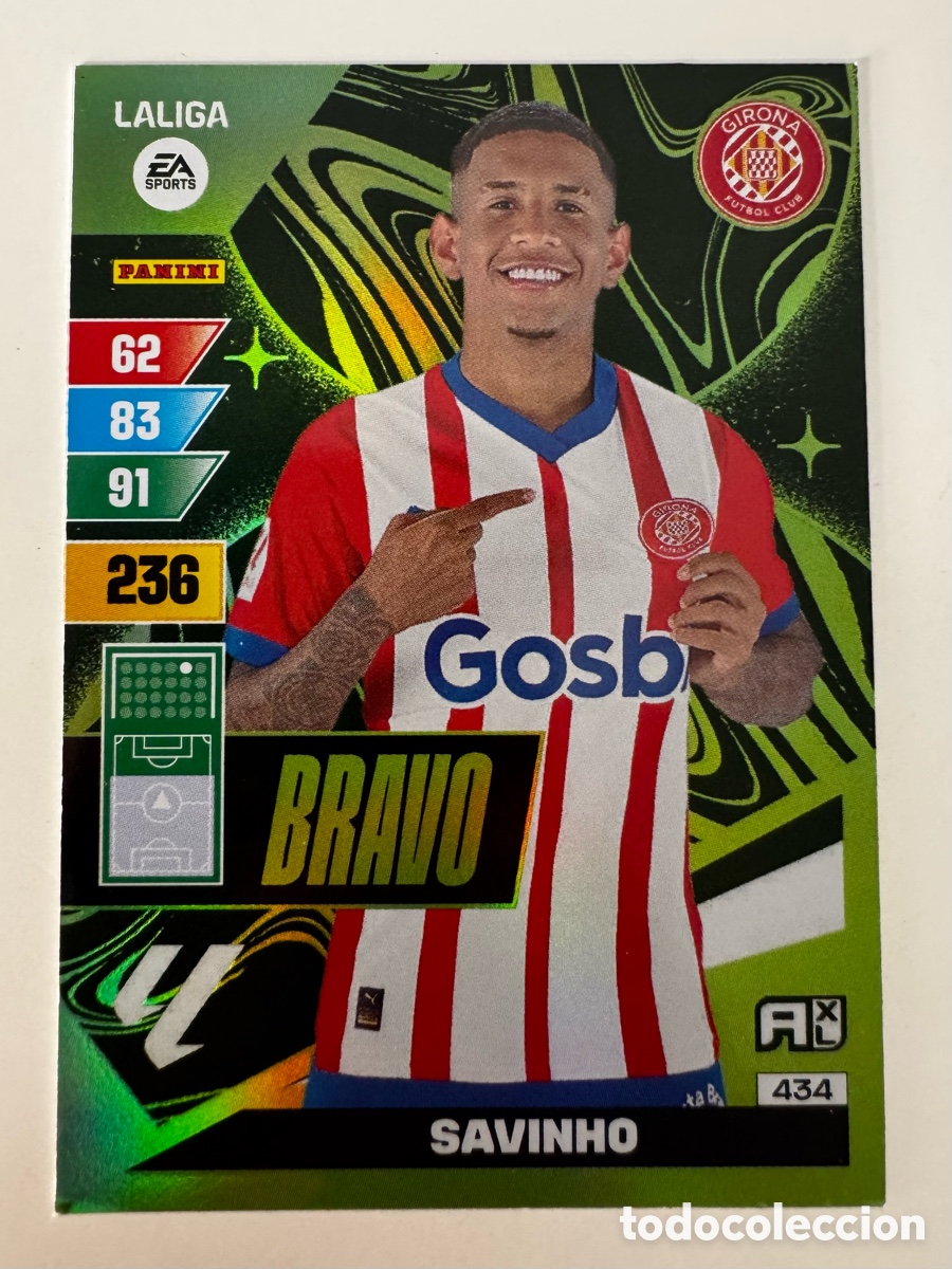 Cromos de Futebol: ADRENALYN XL 2023-2024 23-24 &ndash; BRAVO N&ordm; 434 SAVINHO GIRONA