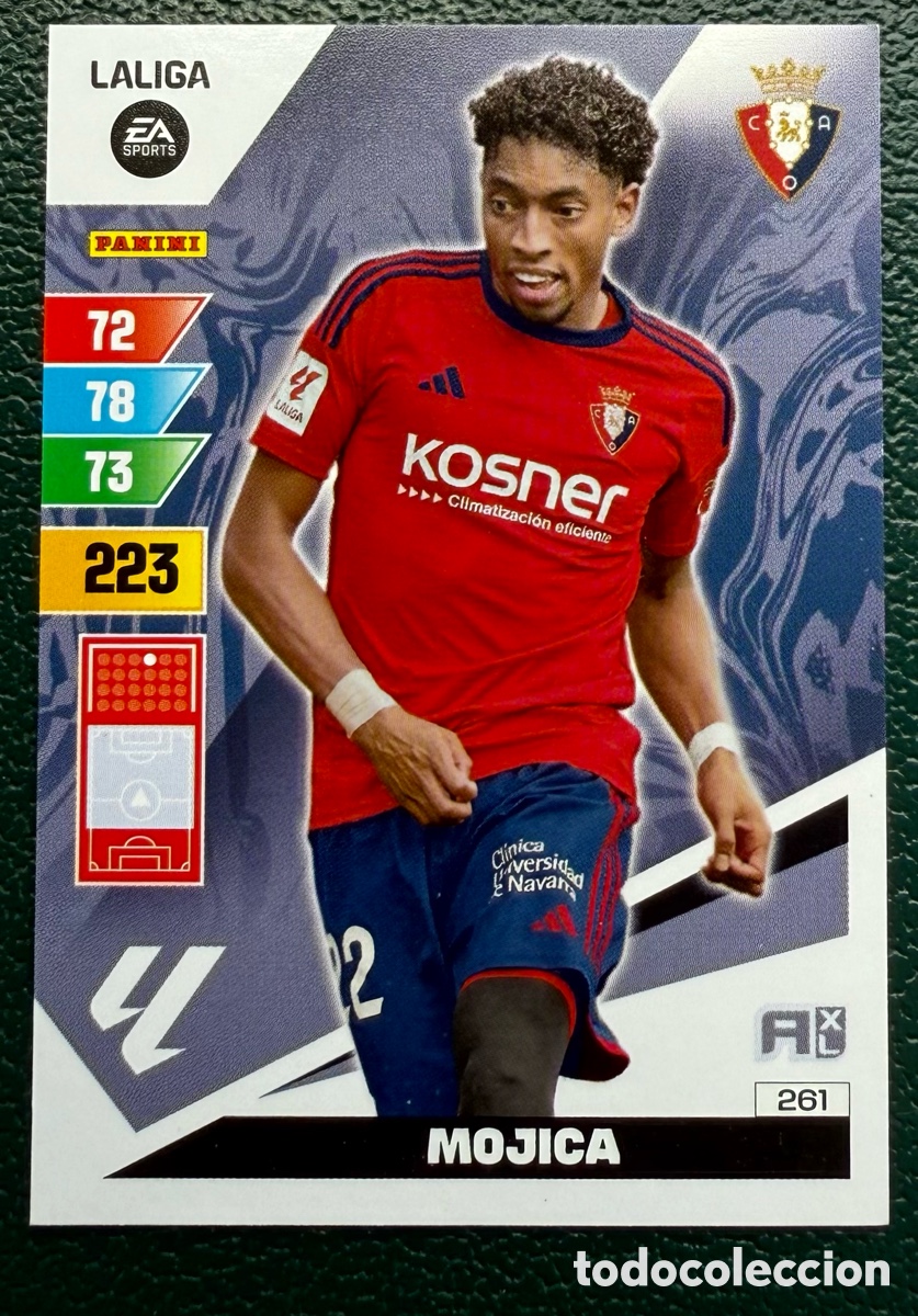 Fu&szlig;ball-Sticker: 261 MOJICA OSASUNA FICHAS ALBUM ADRENALYN XL 2023 2024 23 24