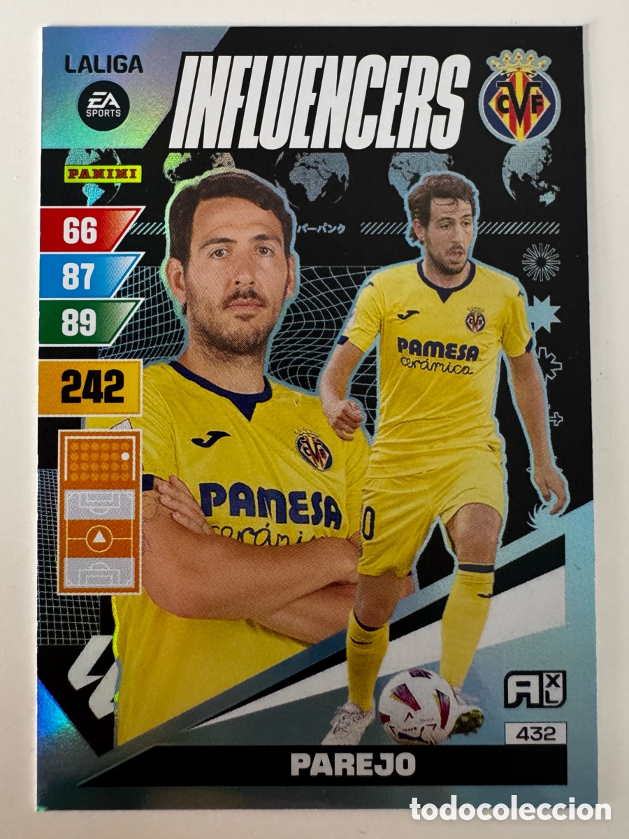 Figurine di Calcio: ADRENALYN XL 2023-2024 23-24 &ndash; INFLUENCERS N&ordm; 432 PAREJO VILLARREAL