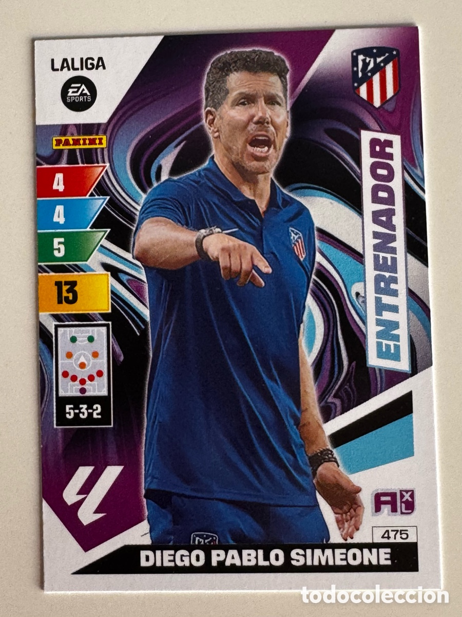 Figurine di Calcio: ADRENALYN XL 2023-2024 23-24 &ndash; ENTRENADOR N&ordm; 475 DIEGO PABLO SIMEONE ATL&Eacute;TICO DE MADRID