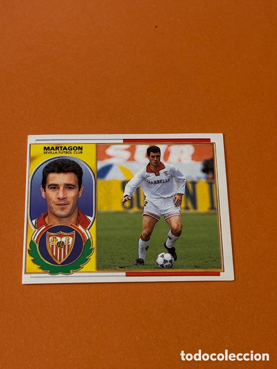 Fu&szlig;ball-Sticker: MARTAGON SEVILLA F. C. LIGA ESTE 1996/97 96 97 NUNCA PEGADO SIN PEGAR