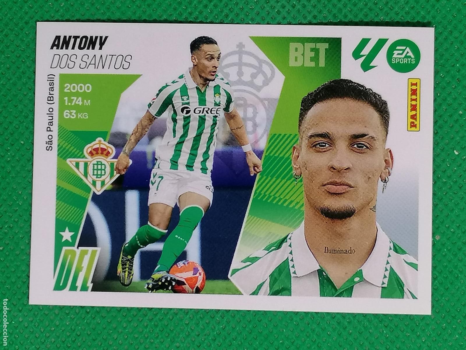 Cartes &agrave; collectionner de Football: 17 ANTONY DOS SANTOS BETIS ⚽ PANINI LIGA ESTE 25 26 2025 2026 ⚽