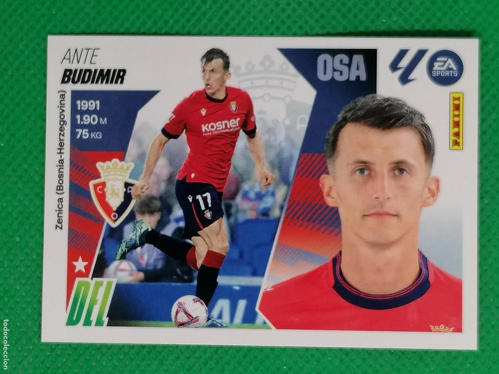 Cromos de f&uacute;tbol: 19 ANTE BUDIMIR OSASUNA ⚽ PANINI LIGA ESTE 25 26 2025 2026 ⚽