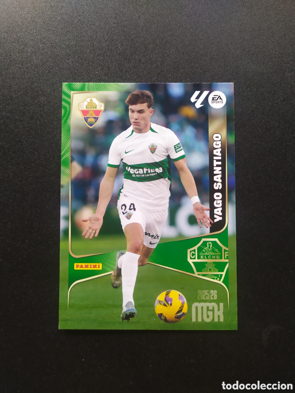 Cromos de F&uacute;tbol: Megacracks 2025 2026 25 26 panini Yago Sant&iacute;ago n&deg; 143 Elche
