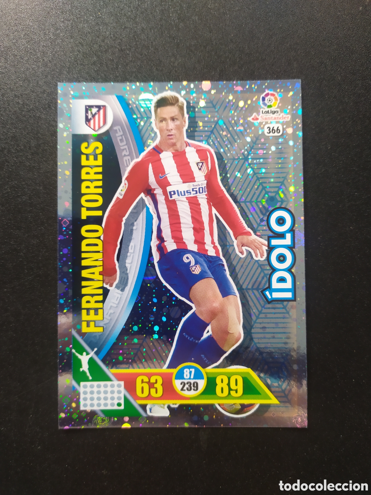 Cromos de f&uacute;tbol: Adrenalyn 2016 2017 16 17 panini Fernando Torres idolo n&deg; 366 Atl&eacute;tico Madrid