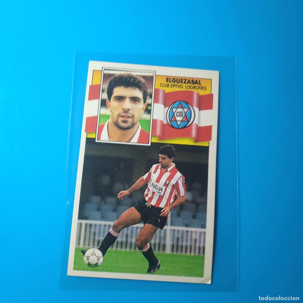 Cromos de f&uacute;tbol: EDICIONES ESTE 1990 1991 90 91 CD LOGRO&Ntilde;ES ELGUEZABAL - Foto 1