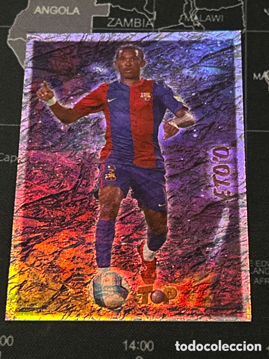 Cromos de Futebol: 666 ETOO ETO&acute;O (BARCELONA) TOP 11 TOP ONCE MUNDICROMO 2006 2007 06 07