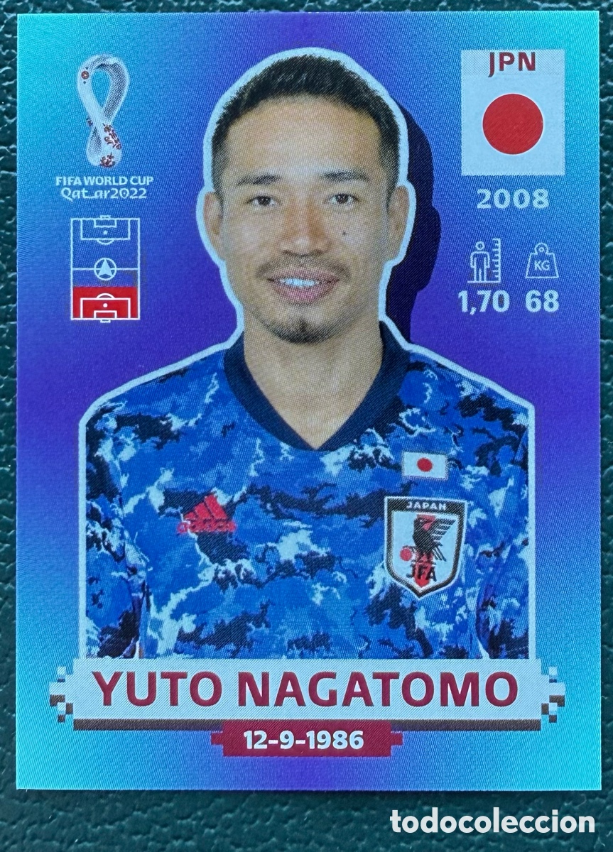 Cromos de Futebol: JPN 5 YUTO NAGATOMO JAPON CROMOS ALBUM FIFA WORLD CUP QATAR MUNDIAL 2022