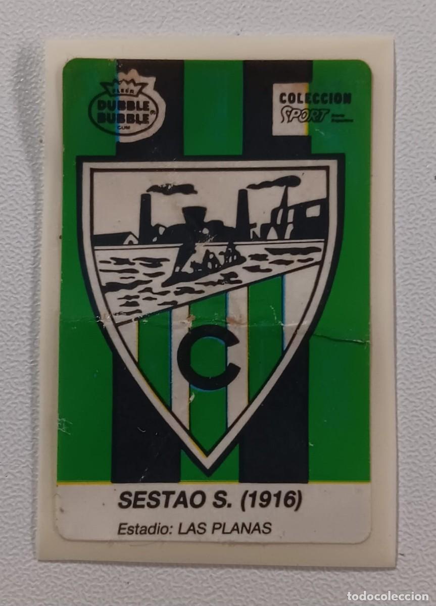 Cromos de F&uacute;tbol: CROMO CHICLES FUTBOL LIGA 1986 1987 ESCUDO SESTAO NO PHOSKITOS NO BIMBO NO PANRICO NO CROPAN