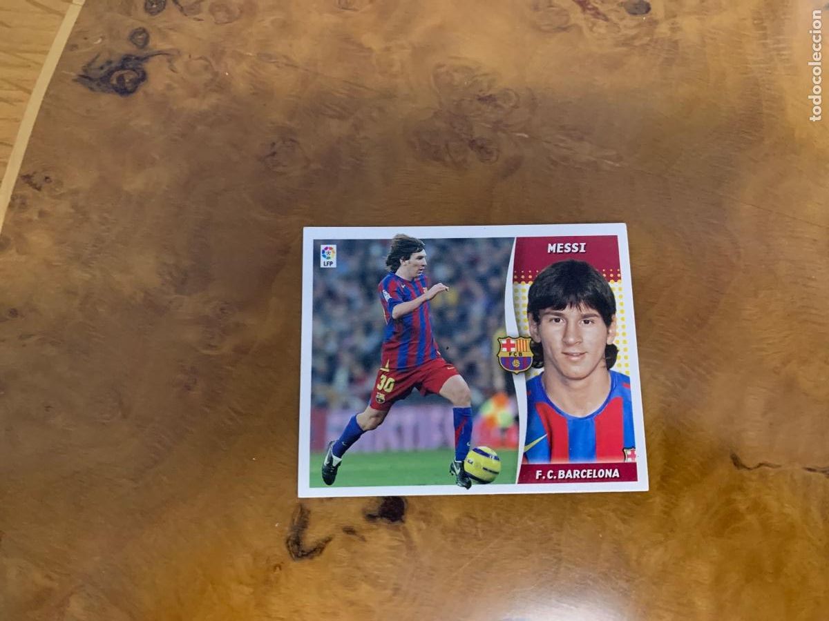 Cromos de f&uacute;tbol: Cromo Messi 2006 07. - Foto 1
