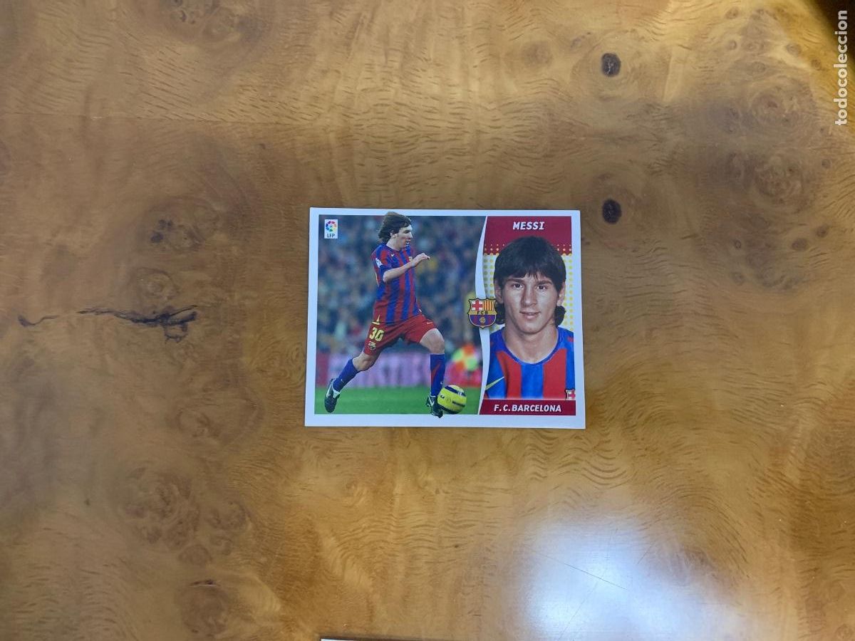 Cromos de f&uacute;tbol: Cromo Messi 2006 07. - Foto 1