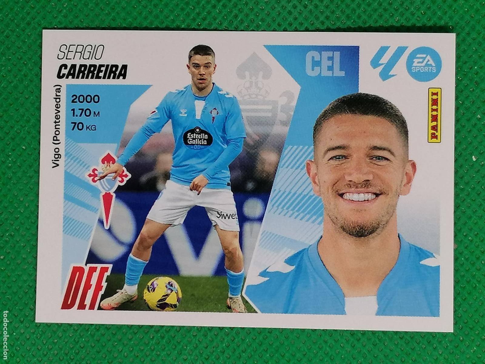 Cromos de F&uacute;tbol: 6 SERGIO CARREIRA CELTA DE VIGO ⚽ PANINI LIGA ESTE 25 26 2025 2026 ⚽