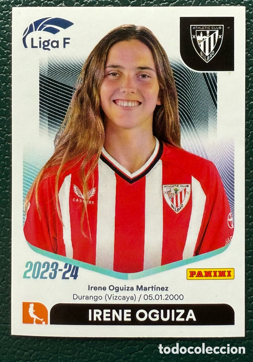 Fu&szlig;ball-Sticker: 15 IRENE OGUIZA ATHLETIC DE BILBAO CROMOS ALBUM LIGA FEMENINA LIGA F 2023 2024 PANINI