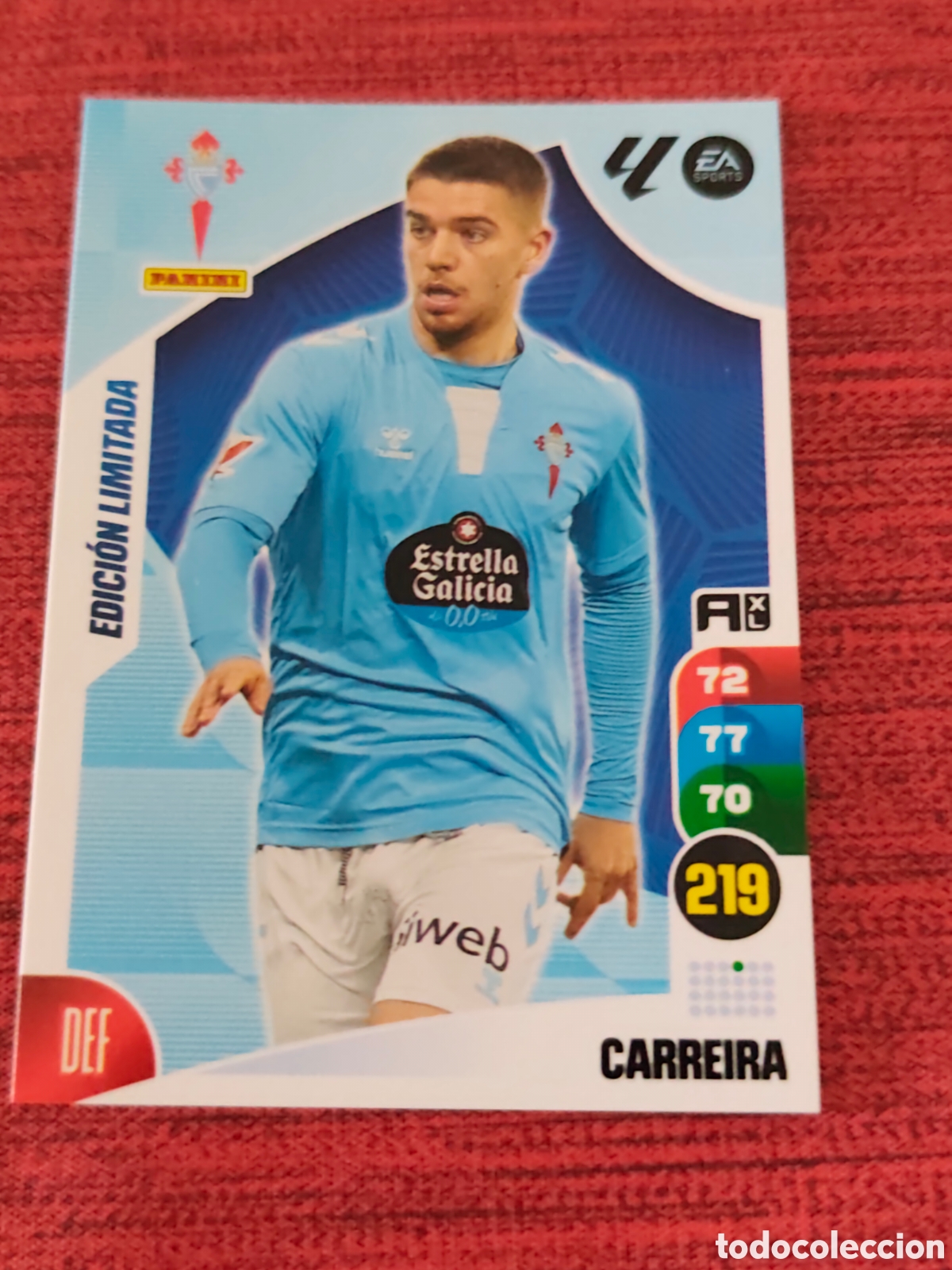 Cromos de F&uacute;tbol: EDICI&Oacute;N LIMITADA CARREIRA CELTA VIGO ADRENALYN XL 2024 2025 #1