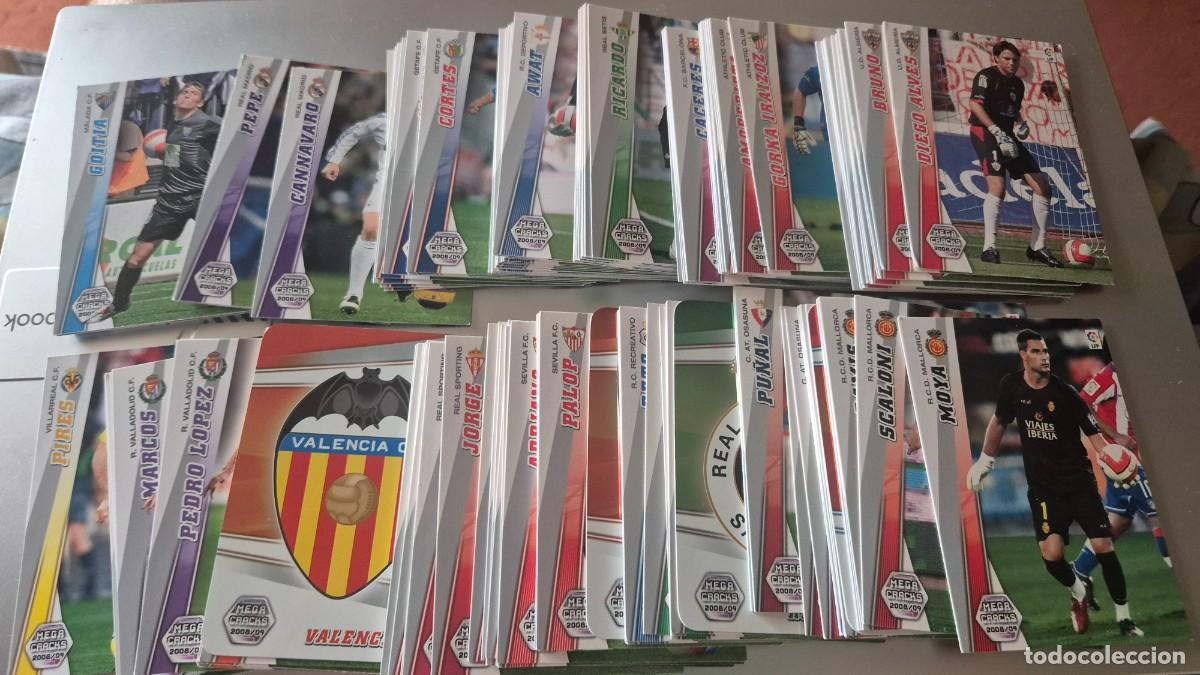 Cromos de F&uacute;tbol: LOTE MEGACRACKS 2008 2009 FORMADO POR 185 CROMOS BASICOS, ESPECIALES...