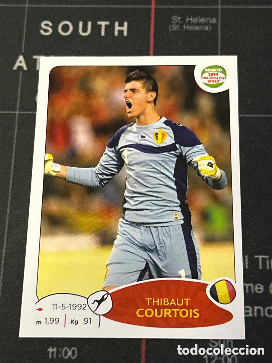 Cromos de F&uacute;tbol: 257 THIBAUT COURTOIS (BELGICA) PANINI ROAD TO FIFA WORLD CUP STICKERS BRAZIL BRASIL 2014 14
