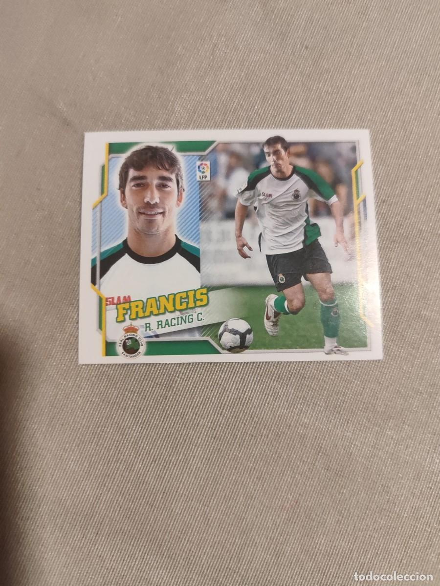 Figurine di Calcio: CROMO FRANCIS RACING DE SANTANDER &Uacute;LTIMO FICHAJE N&Uacute;MERO 4. LIGA ESTE 10/11.