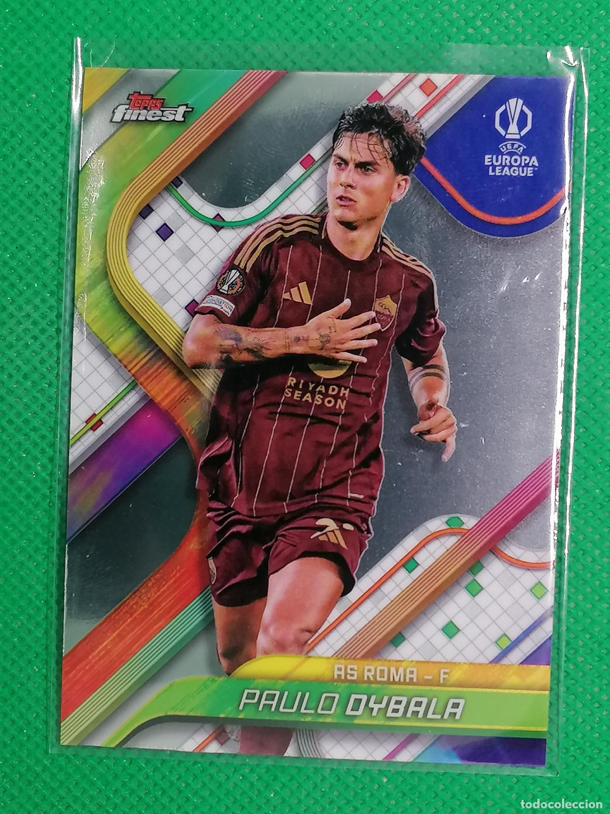 Cromos de F&uacute;tbol: 70 PAULO DYBALA ROMA ⚽ TOPPS CHROME FINEST UCL 2024 2025 24 25 ⚽